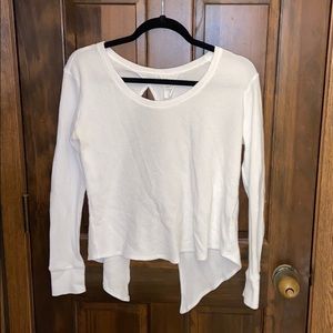 White Open Back Tshirt